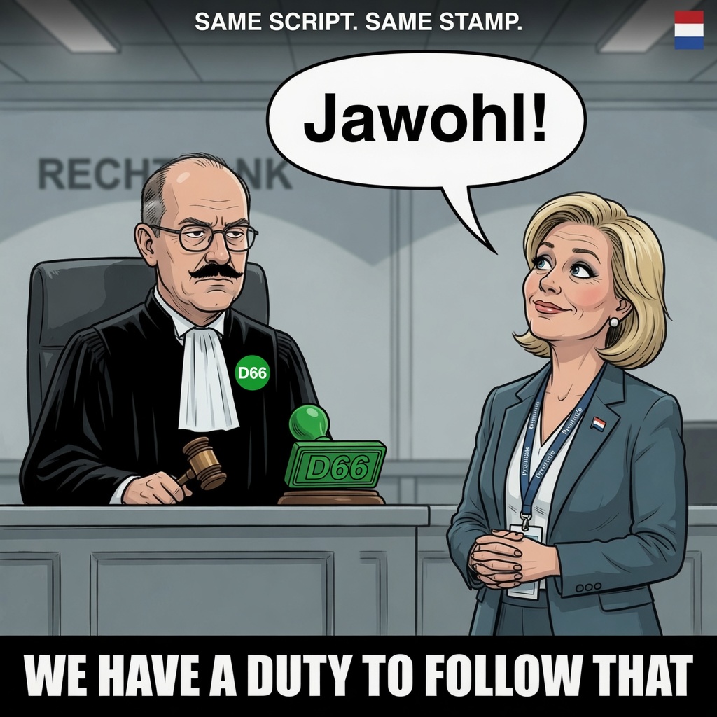 Satire: duty to follow — jawohl