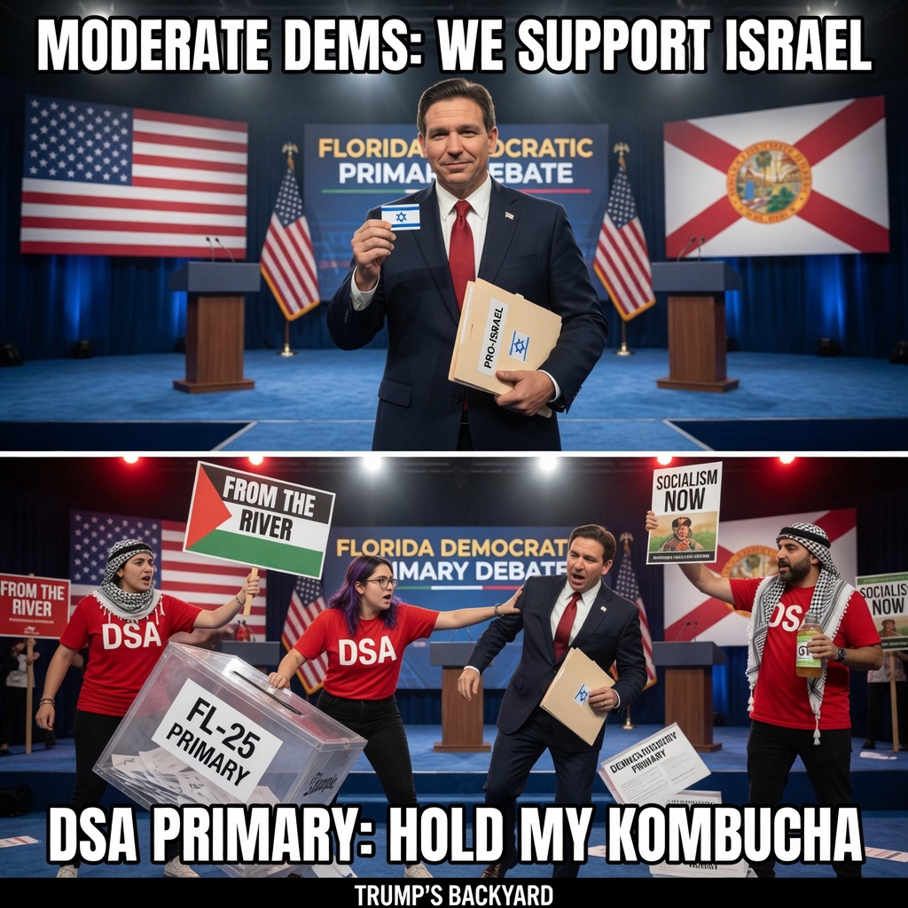 DSA primary challenges pro-Israel Florida Democrats