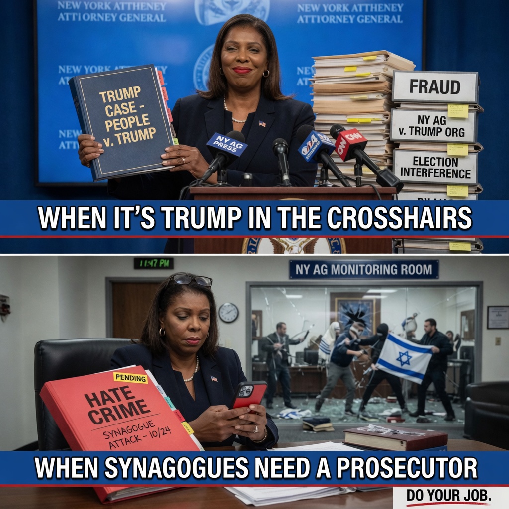 James prioritizes Trump cases while hate-crime files wait