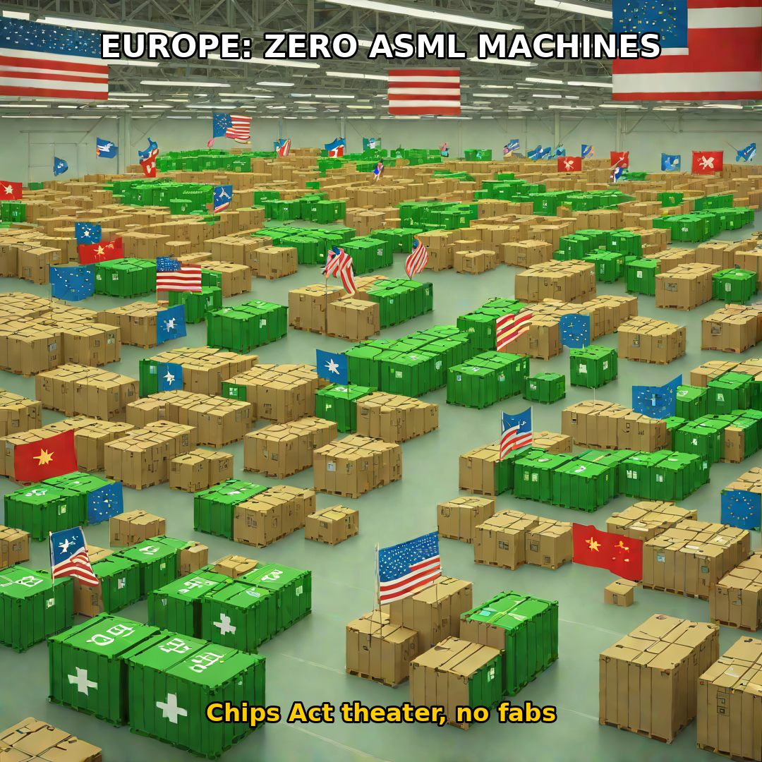 Europe: zero ASML machines sold — Chips Act theater